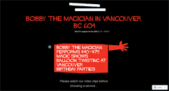 Desktop Screenshot of bobbythemagician.com